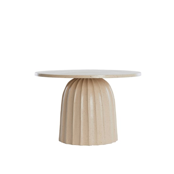 Side table matt sand+light brown spotted