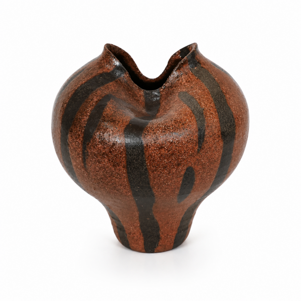 VASE TERRACOTTA / BLACK CERAMICS 
