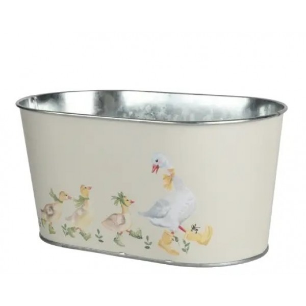 PLANTER ZINC DUCK OUTDOOR