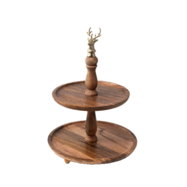 CAKE STAND STAG HEAD