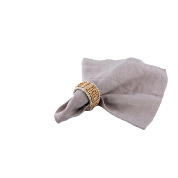 Wooden beaded napkin ring