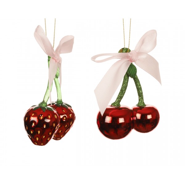 Cherry glass w bow