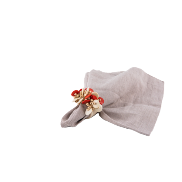 Resin & wooden beaded napkin ring