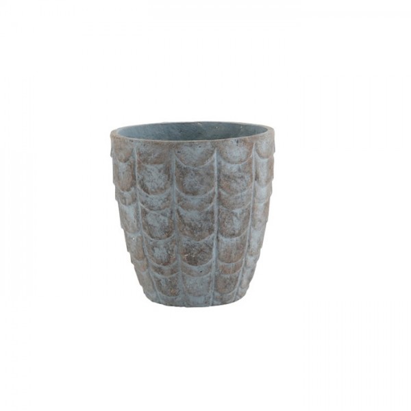 Pot Ceramic Blue/Grey