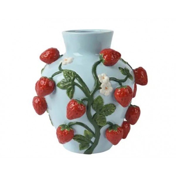VASE SHINY STAWBERRY
