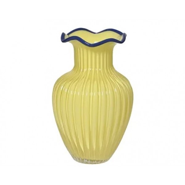  VASE GLASS MILKY FINISH