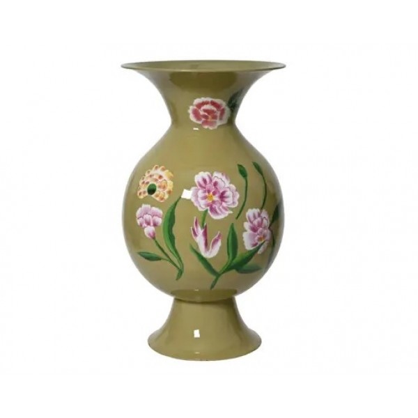  VASE IRON WITH FLOWERS