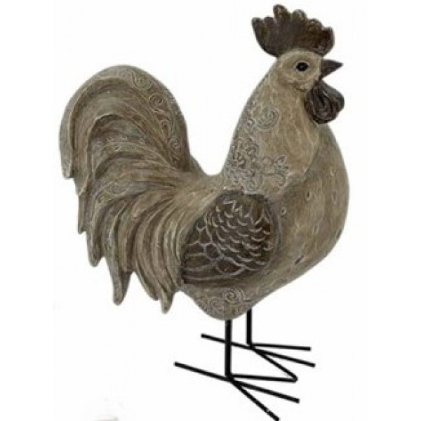 RESIN ROOSTER 32 CM