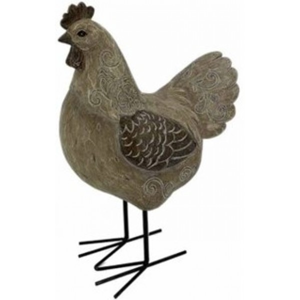 RESIN HEN 29 CM