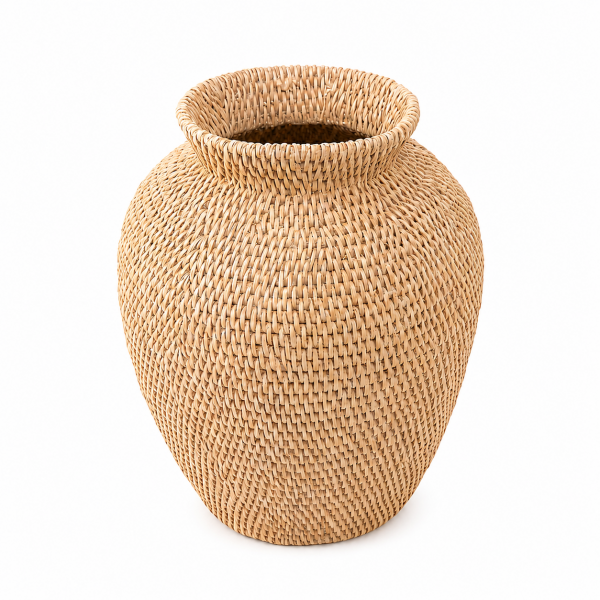 Vase deco VENDIE brown