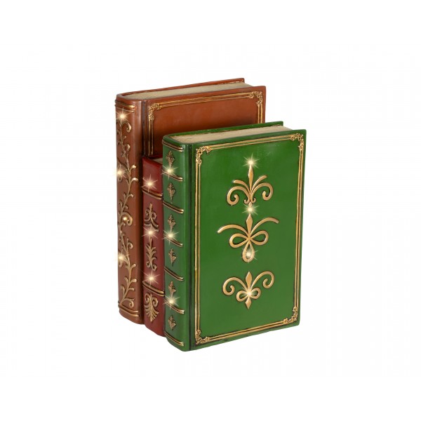 LED book polyresin steady BO indoor