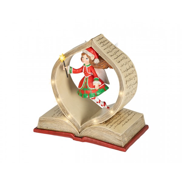 LED book polyresin steady BO indoor