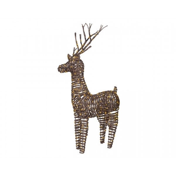 LED reindeer wicker flashing effect outdoor
