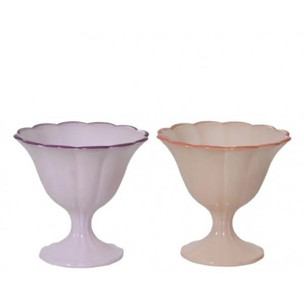 BOWL GLASS MILKY COLOR