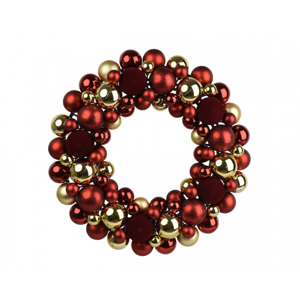 Wreath polystyrene shiny - matt - velvet