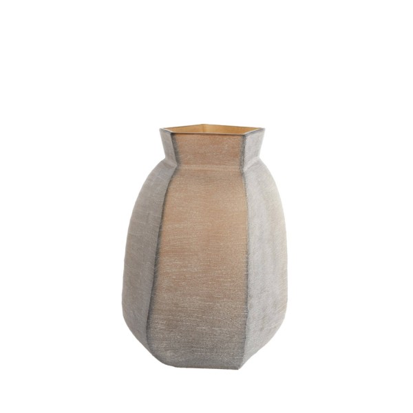 Vase VELIKO glass dark brown