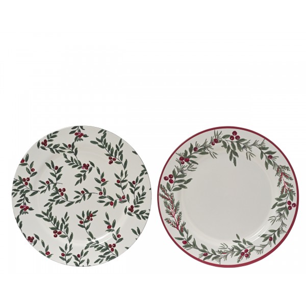 Deco plate pp round decal 2ass