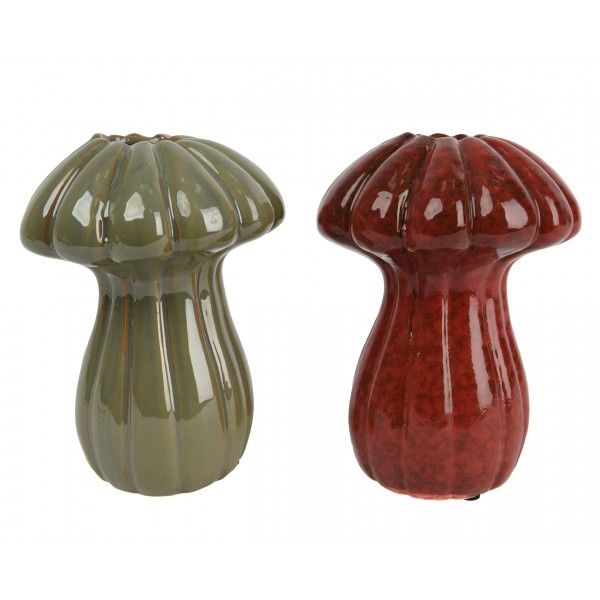 Vase porcelain mushroom reaction glaze 