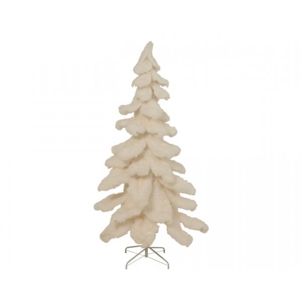 Tree faux fur pine tree 7 layers, 50cm metal base