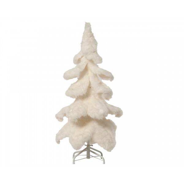 Tree faux fur pine tree 4 layers, 30cm metal base