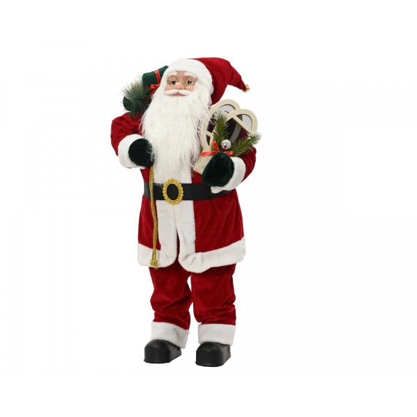 Santa polyester with gift bag