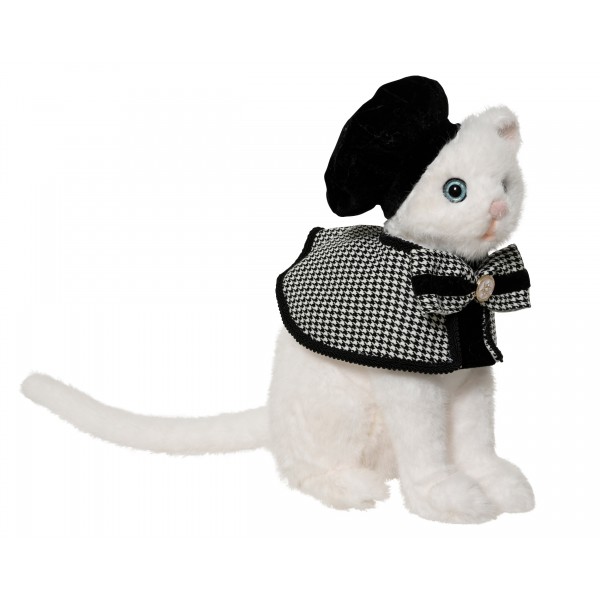 Cat artificial fur polyester hat and cloth
