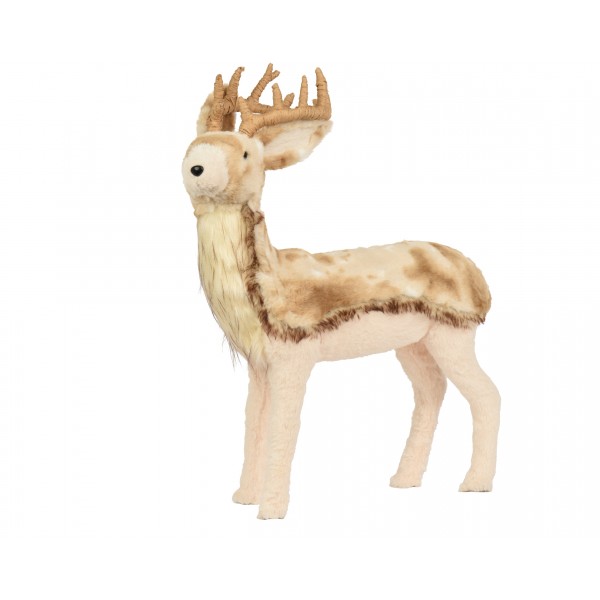 Deer artificial fur looking left