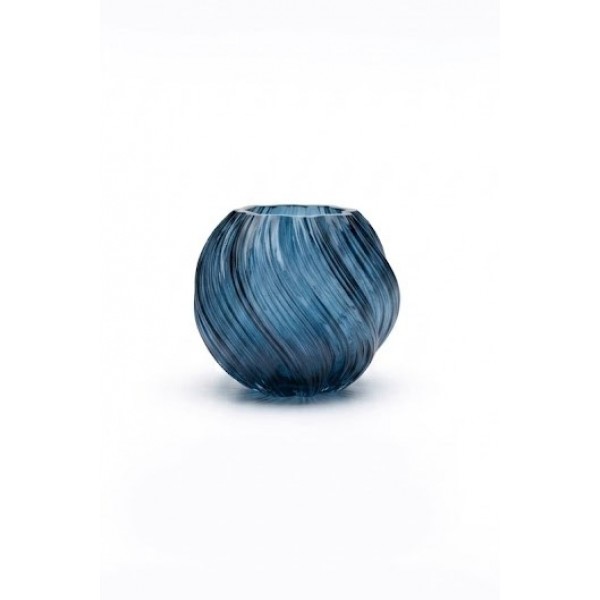 Vase ZENIA glass dark blue