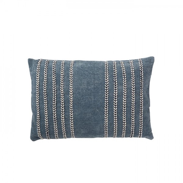 Cushion Demin Blue/White