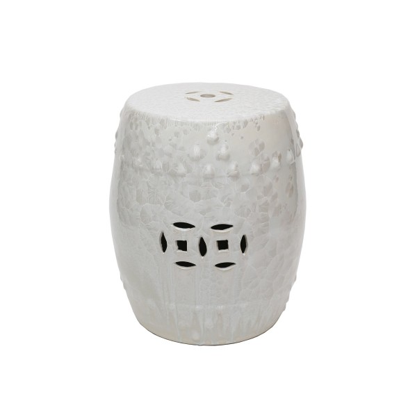 Ceramic Stool - White