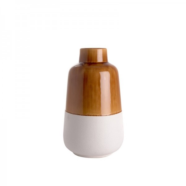 Vase Bicolor Ceramic Tabac-Medium