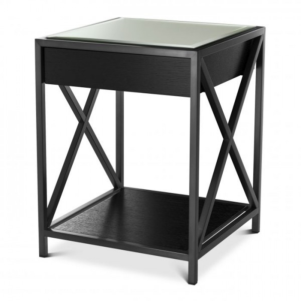 Bedside Table Beverly Hills Black