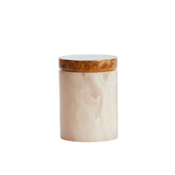 Deco box+lid KELIMUTU cream+brown