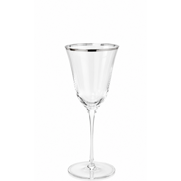 WINE JULIA OPT SILV RIM 