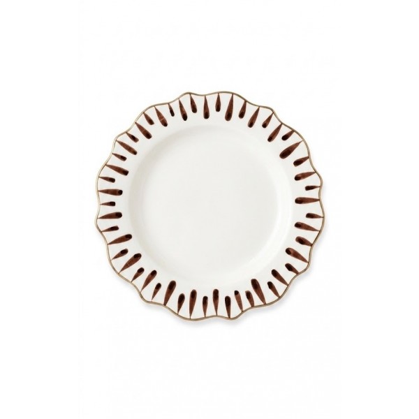 DESSERT PLATE DROPS BLACK