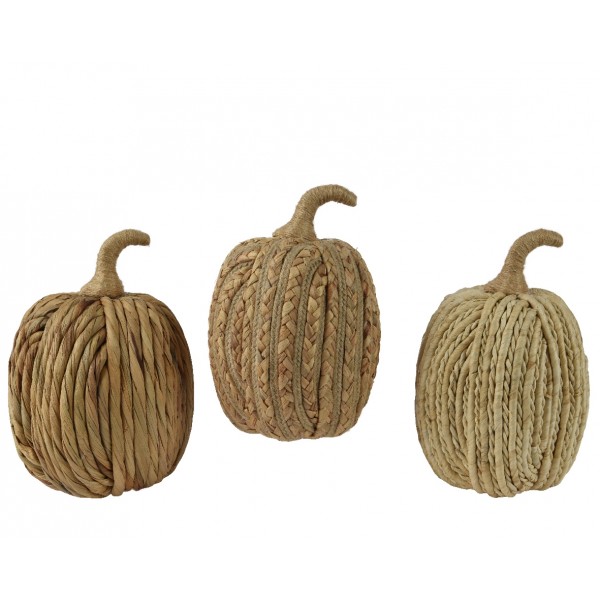 PUMPKIN WATERHYACINT WEAVING 27CM