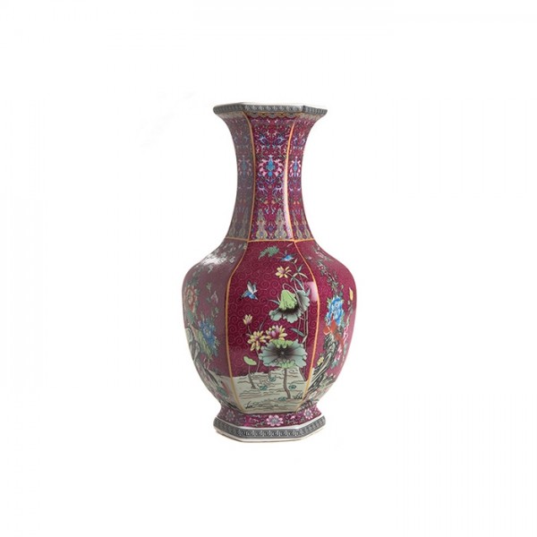 Vase Red Porcelain