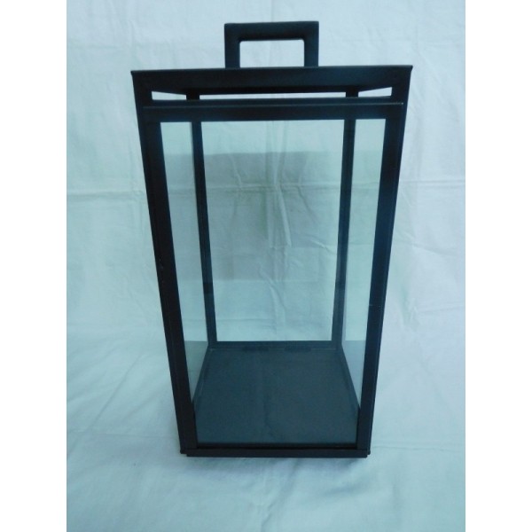 SQ.LANTERN BLACK IRON 'TRONDHEIM' 