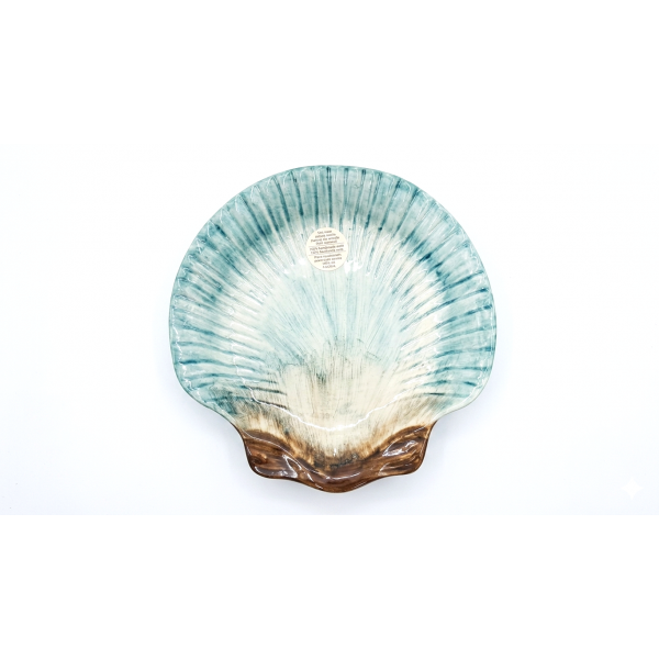CONCHA DINNER PLATE - DREAMY BLUE