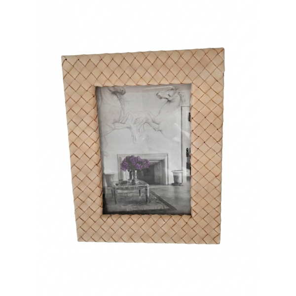 PICTURE FRAME SINTRA TAN LEATHER SET OF 2