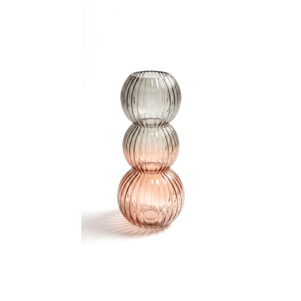 Vase glass 2col ass