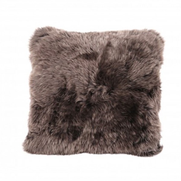 Sheepskin Cushion Brown