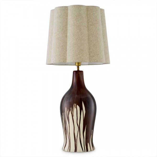 TABLE LAMP BEATRIZ BROWN FINISH 