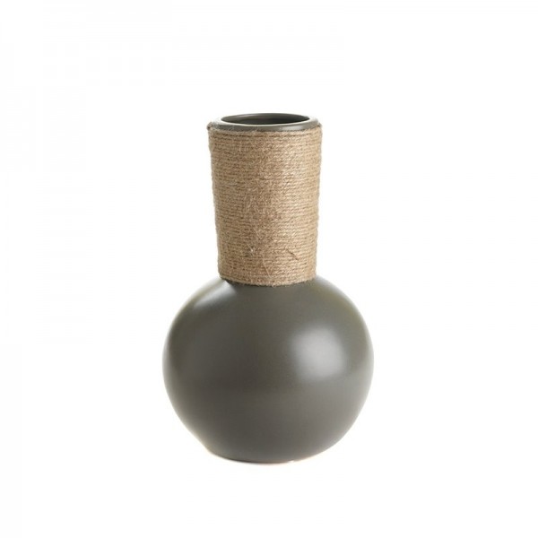 Tanga Vase Ceramic Cordage Slate Grey