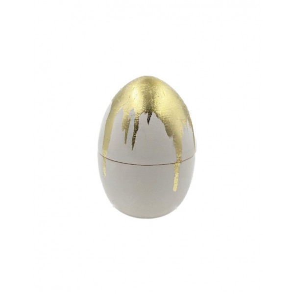 White Decorative Egg Gold