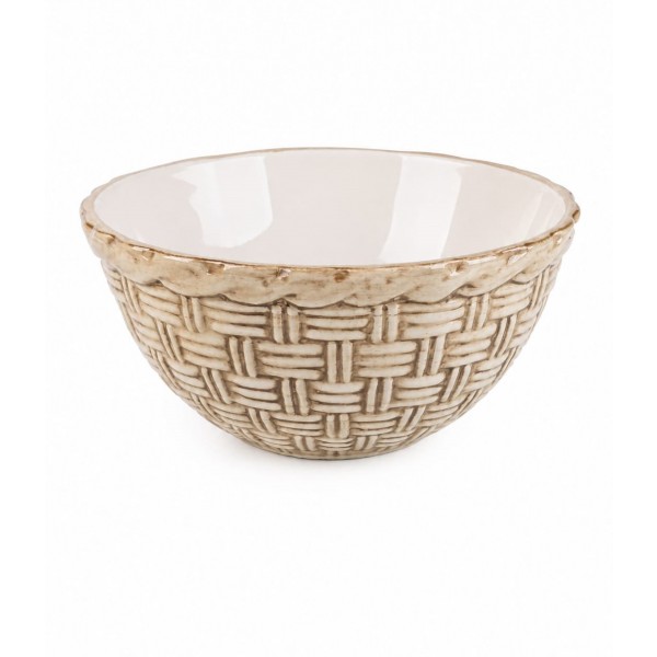 CEREAL BOWL WOVEN WOOD