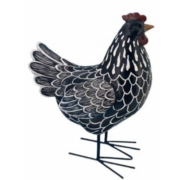 POULE 29 CM RESINE