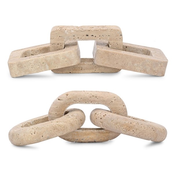 DECORATIVE OBJECTS IN TRAVERTINE
