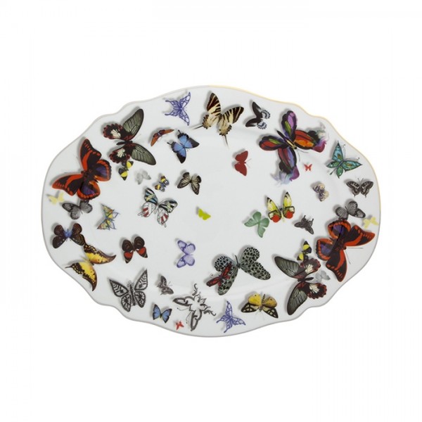 Butterfly Parade Oval Plate-Small