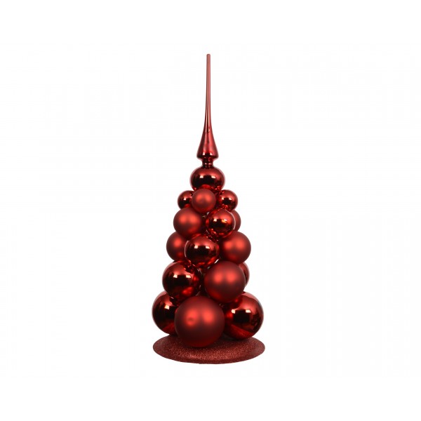 Baubles glass shiny matt mix